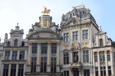 Historische gevels aan de Grote Markt in Brussel